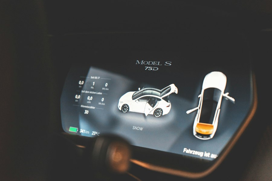 Photo modern driving assistance systems