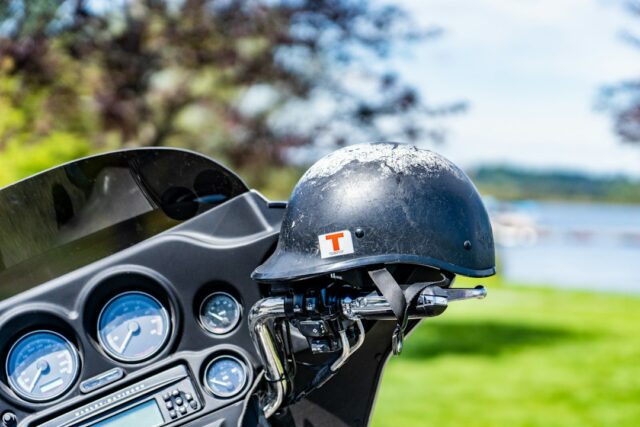 Photo motorcycle helmet