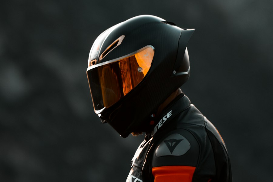 Photo motorcycle helmet