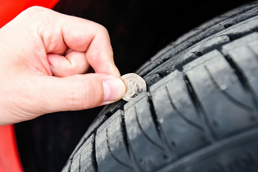 Photo tire pressure safety