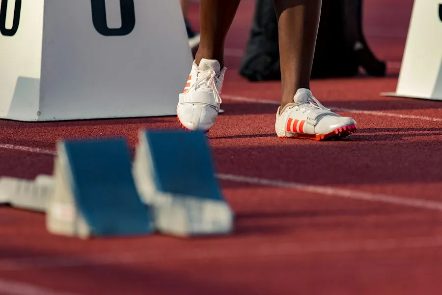 Photo athlete training preparation